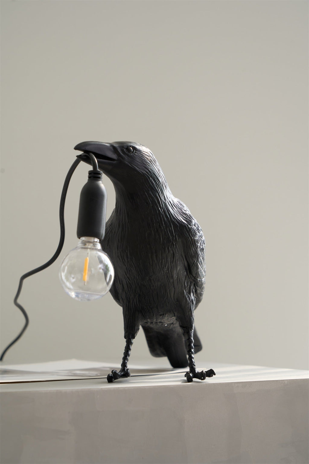 Lampe à poser moderne Ando en résine Blanc