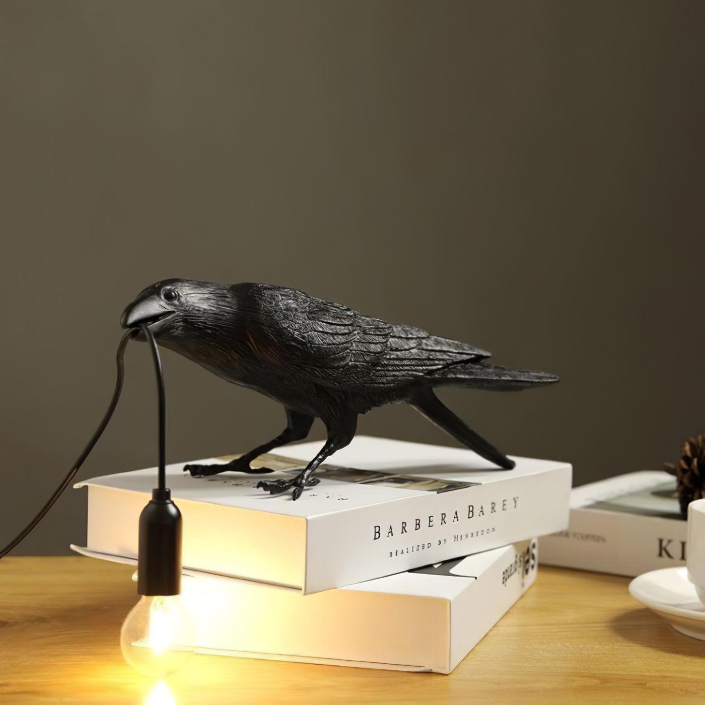 Lampe à poser moderne Ando en résine Noir