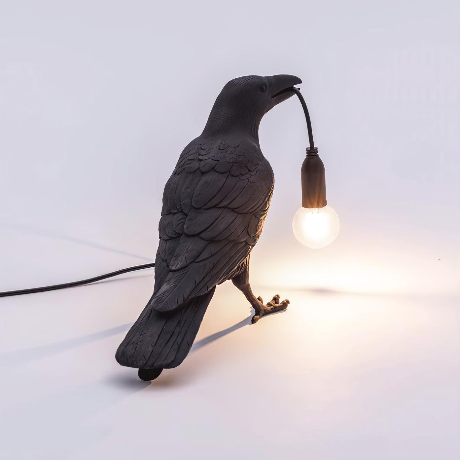 Lampe à poser moderne Ando en résine Noir