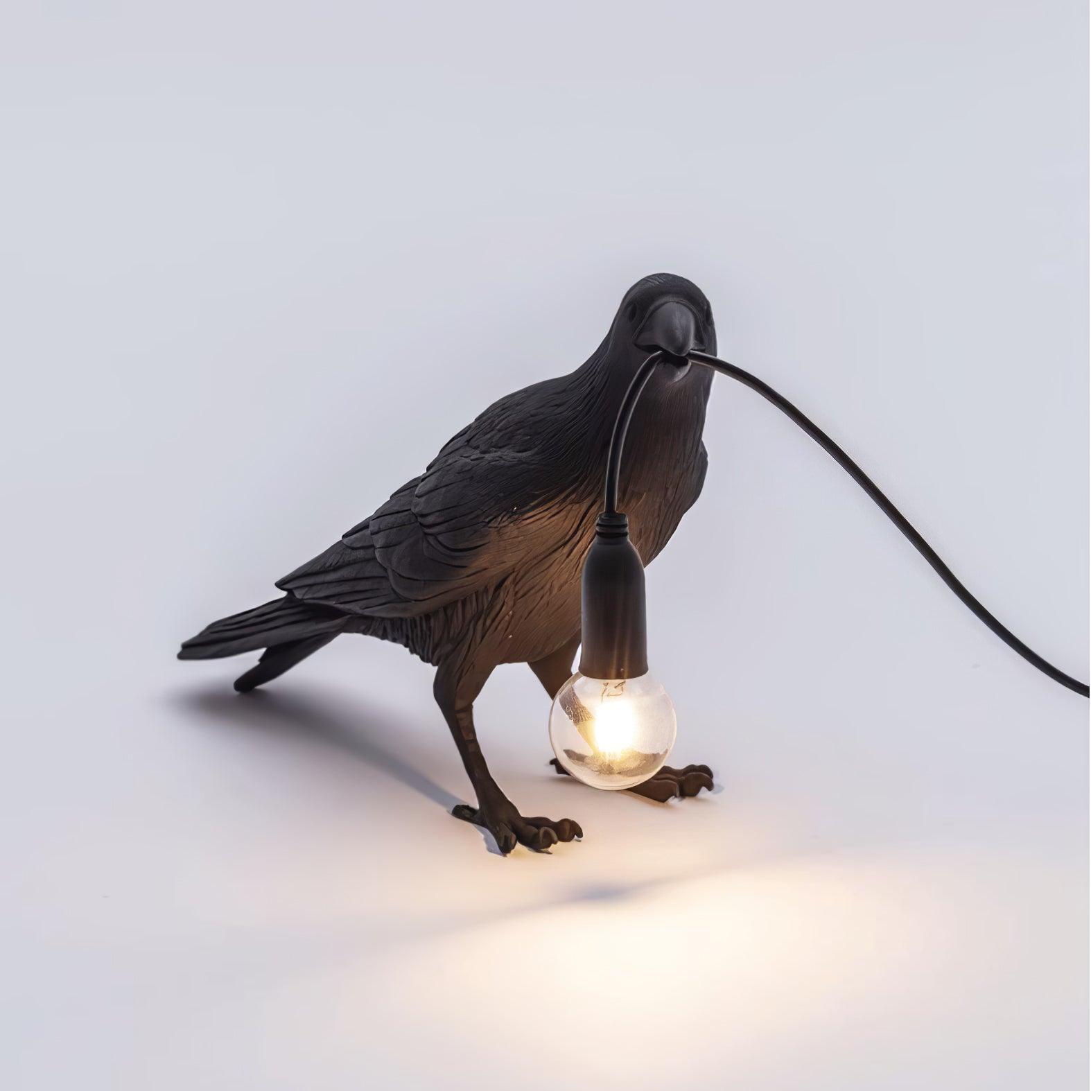 Lampe à poser moderne Ando en résine Noir