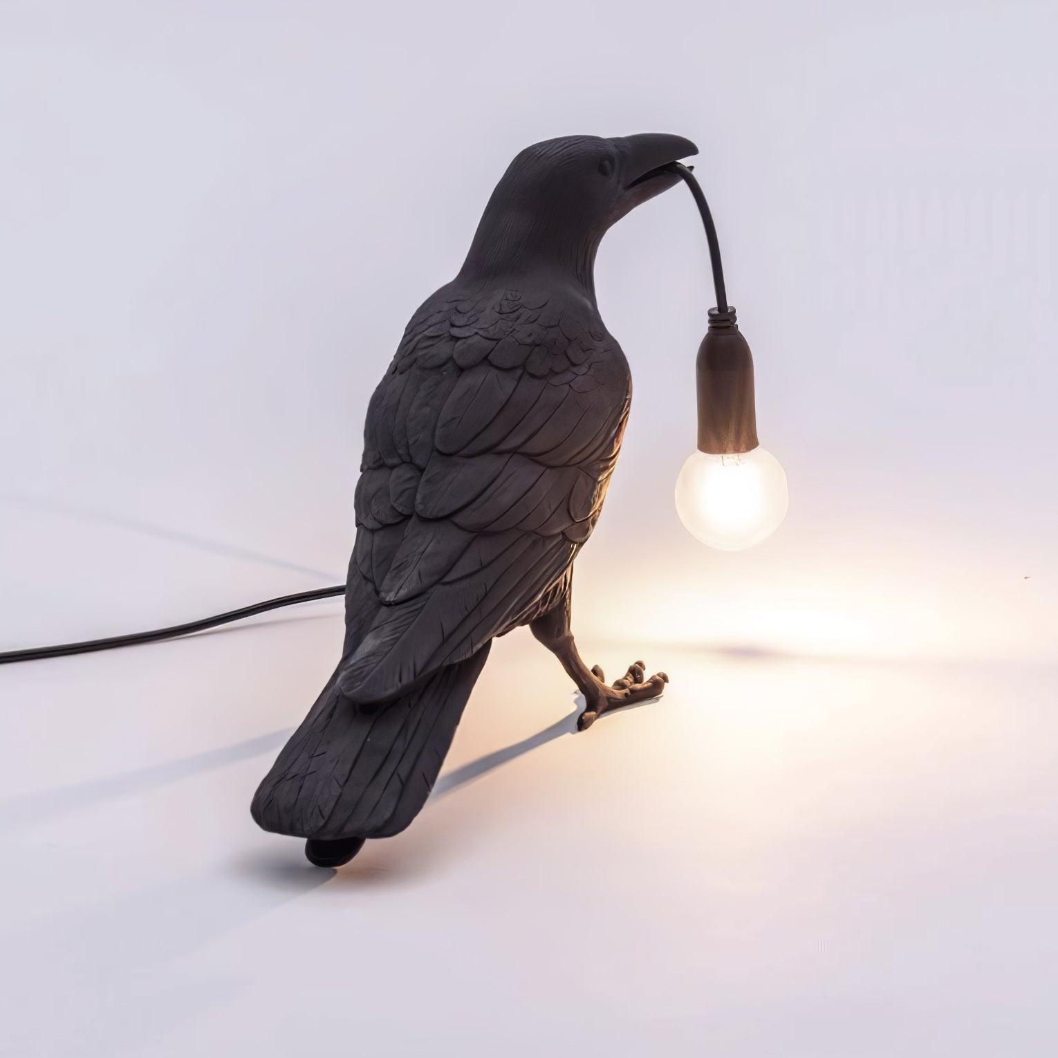 Lampe à poser moderne Ando en résine Noir