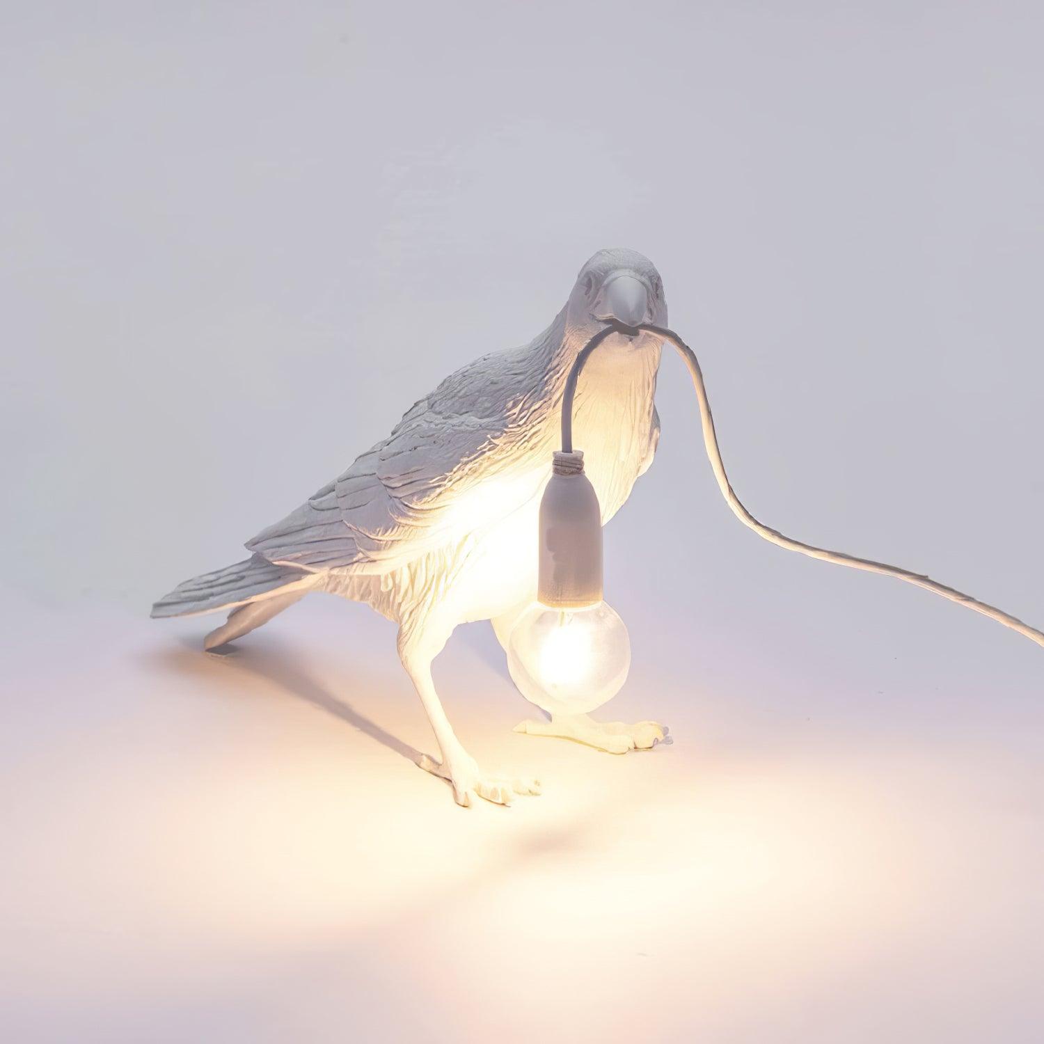 Lampe à poser moderne Ando en résine Noir