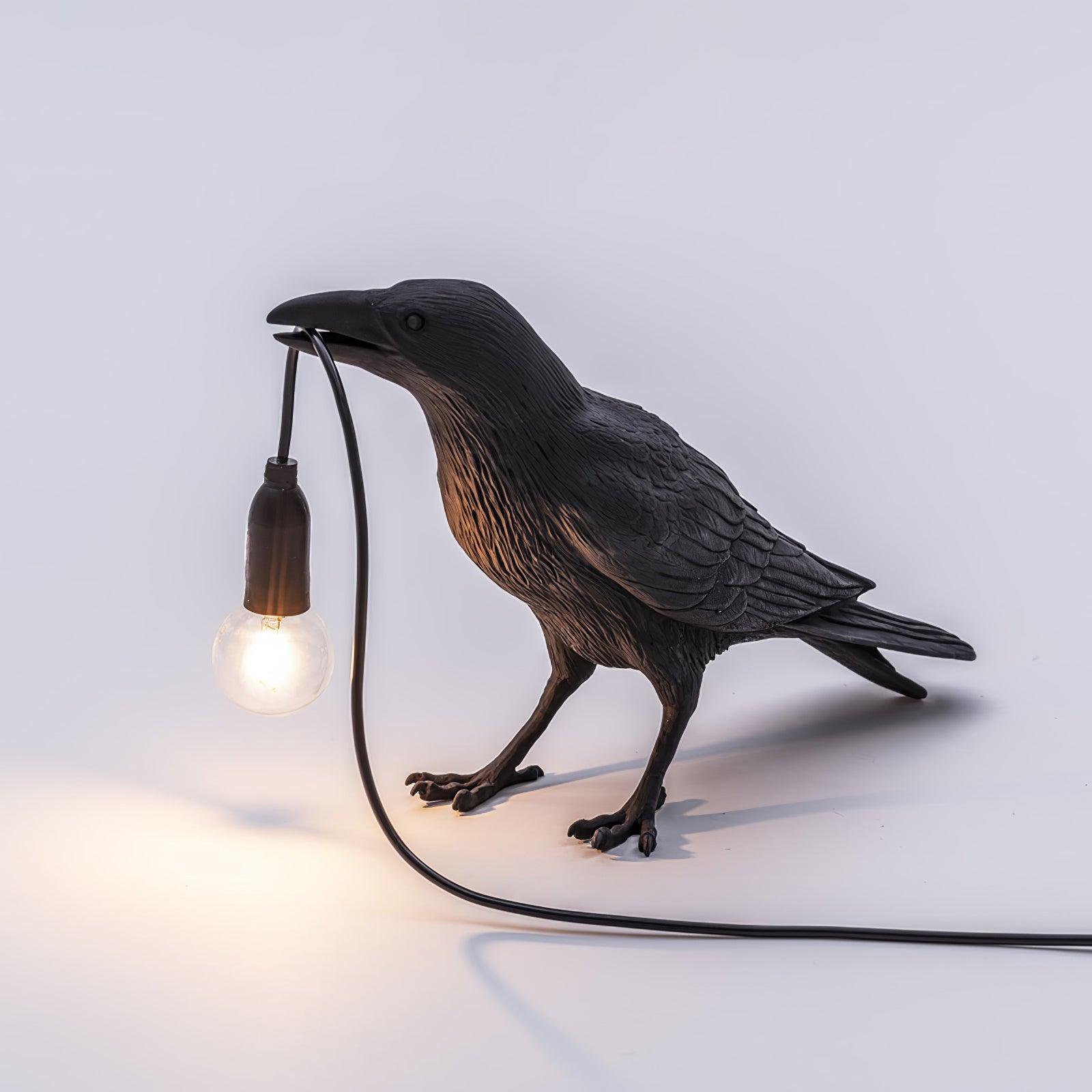 Lampe à poser moderne Ando en résine Noir