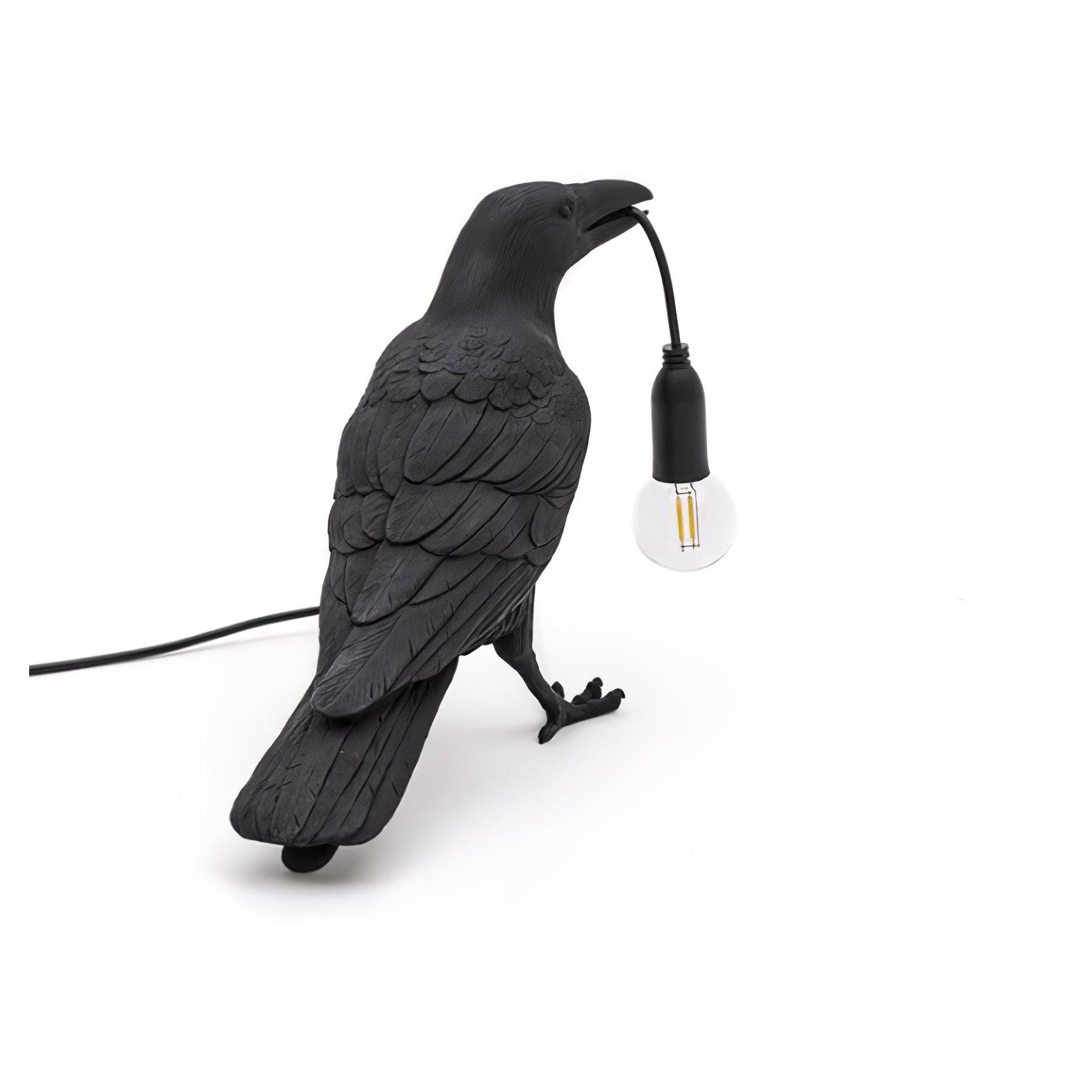 Lampe à poser moderne Ando en résine Noir