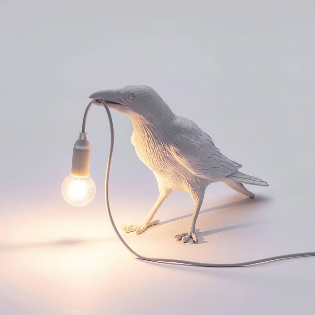 Lampe à poser moderne Ando en résine Noir