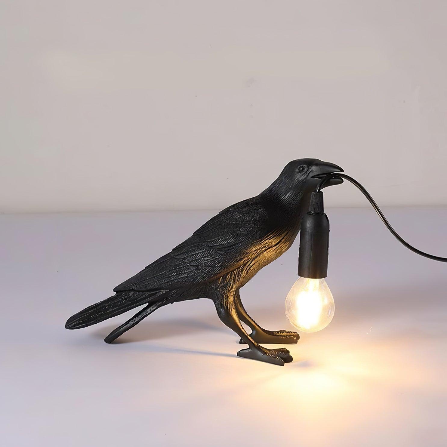 Lampe à poser moderne Ando en résine Noir