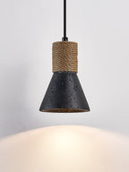Suspension moderne Alef en Noir travertin