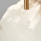Lampe à poser moderne Ward en Doré et blanc albâtre