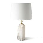 Lampe à poser moderne Ward en Doré et blanc albâtre