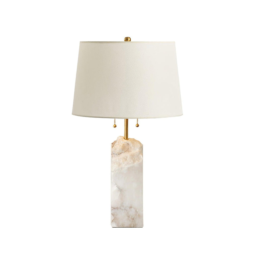 Lampe à poser moderne Ward en Doré et blanc albâtre