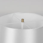 Lampe à poser moderne Ward en Doré et blanc albâtre