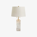 Lampe à poser moderne Ward en Doré et blanc albâtre