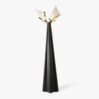 Lampadaire moderne Galin en Albâtre Noir et blanc