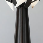 Lampadaire moderne Galin en Albâtre Noir et blanc