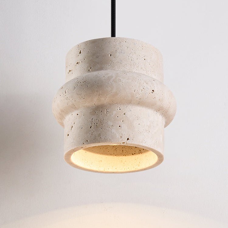 Suspension moderne Saul en Travertin jaune
