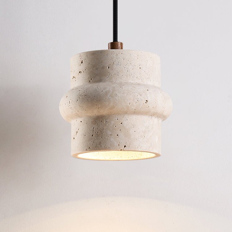 Suspension moderne Saul en Travertin jaune