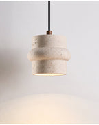 Suspension moderne Saul en Travertin jaune