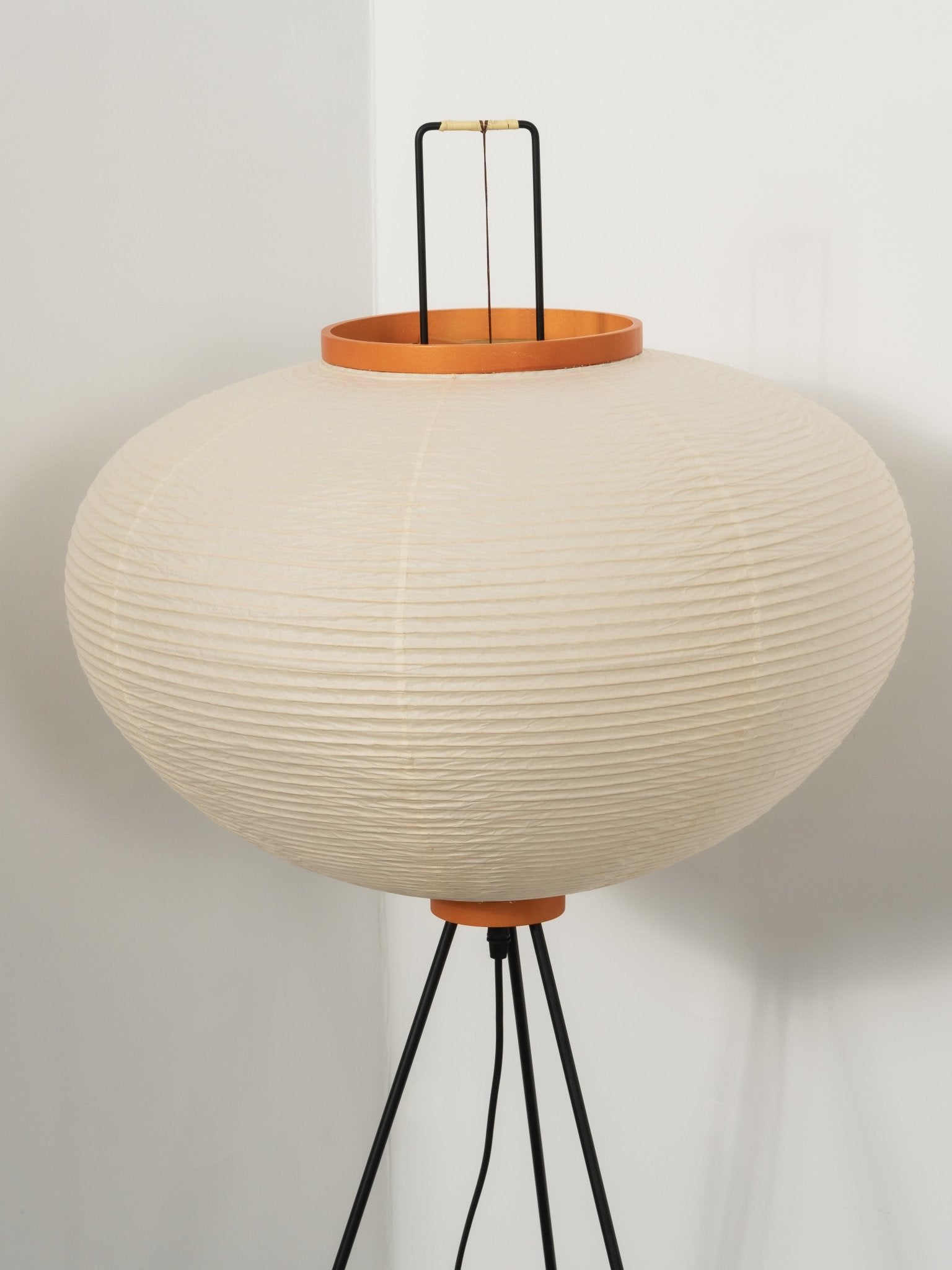 Lampadaire moderne Cyril en papier Blanc