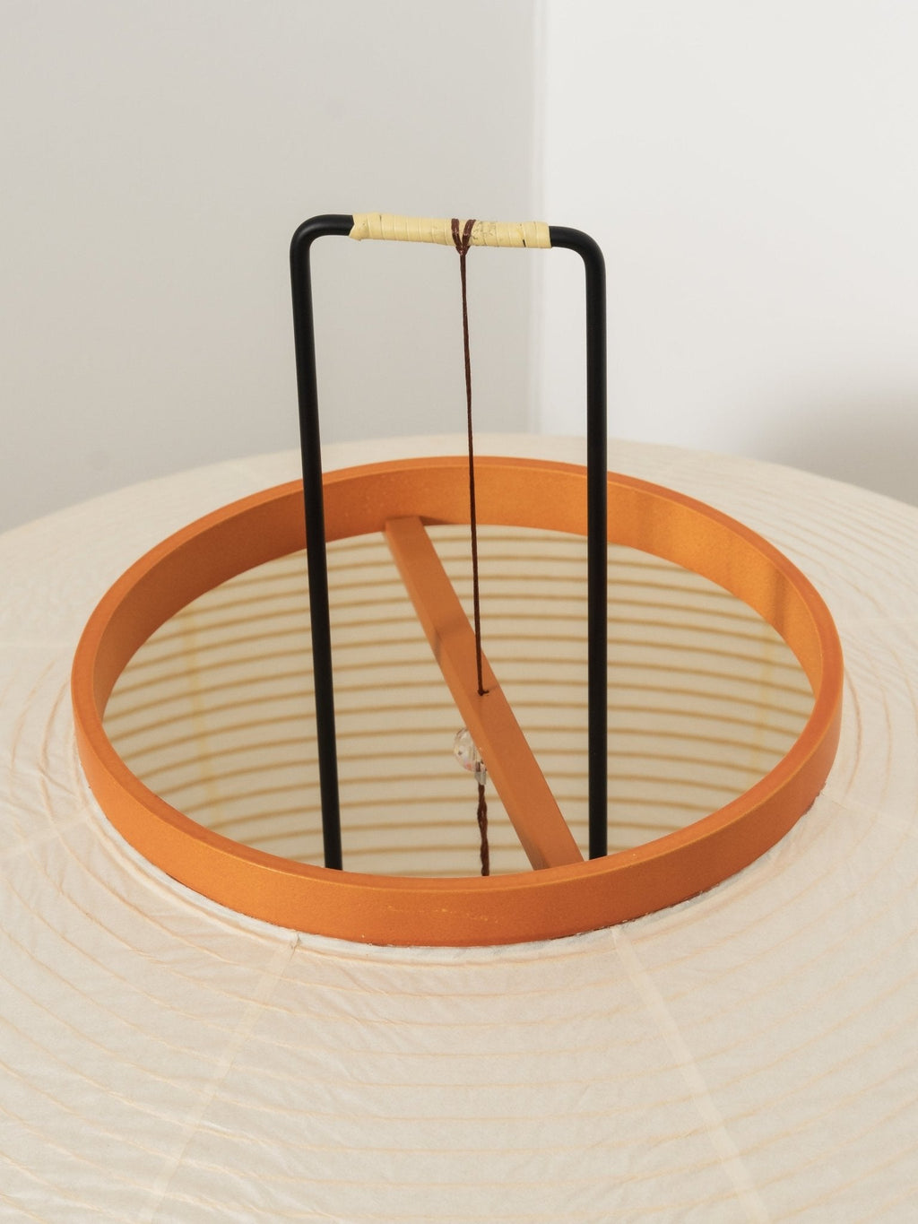 Lampadaire moderne Cyril en papier Blanc