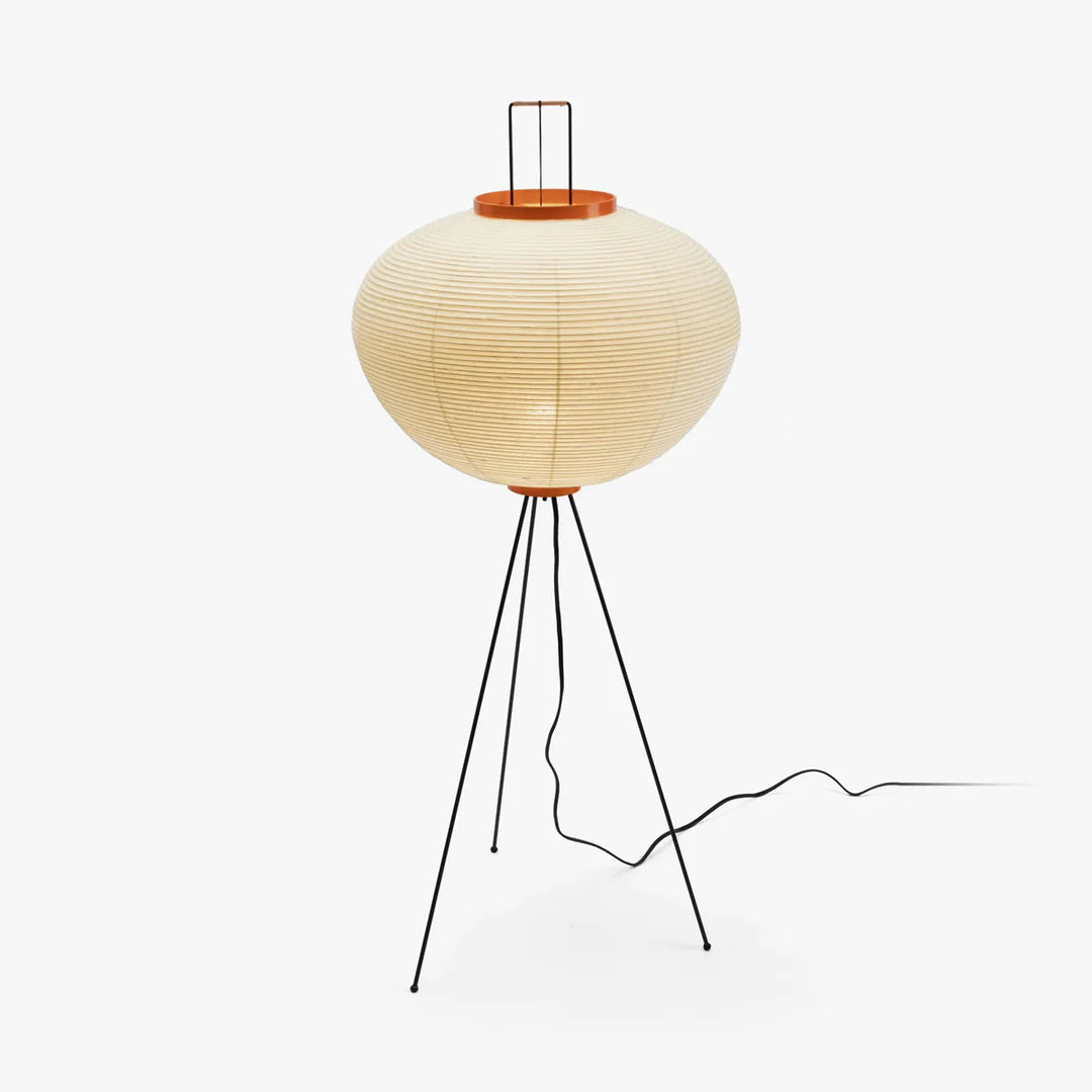 Lampadaire moderne Cyril en papier Blanc