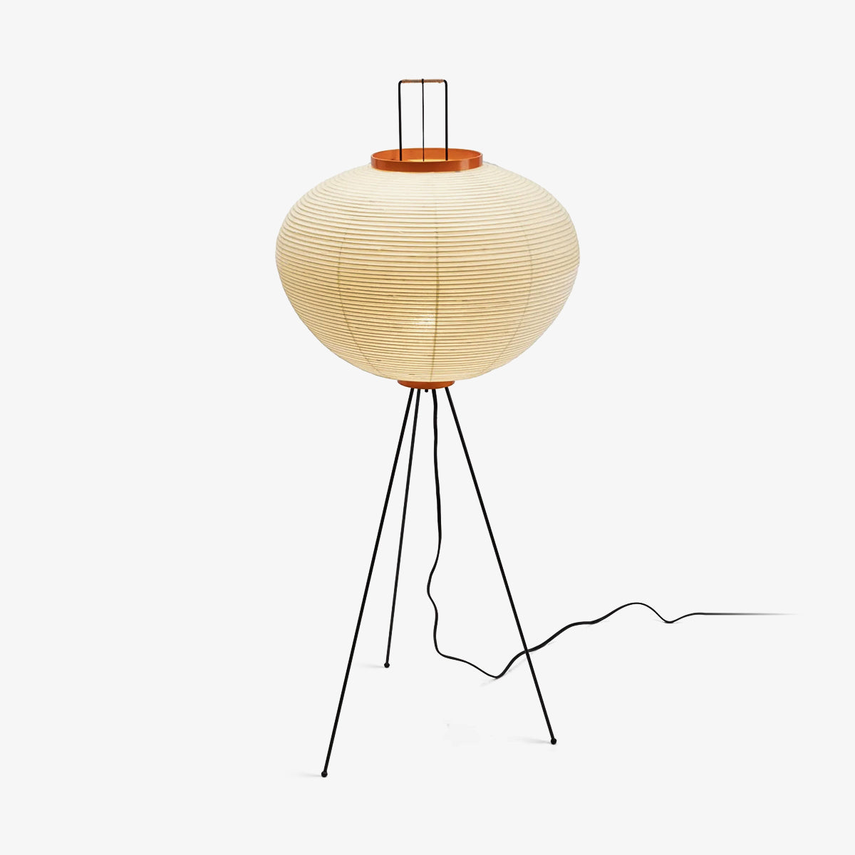 Lampadaire moderne Cyril en papier Blanc