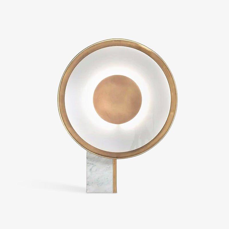 Lampe à poser moderne Reed en Fer Blanc et doré