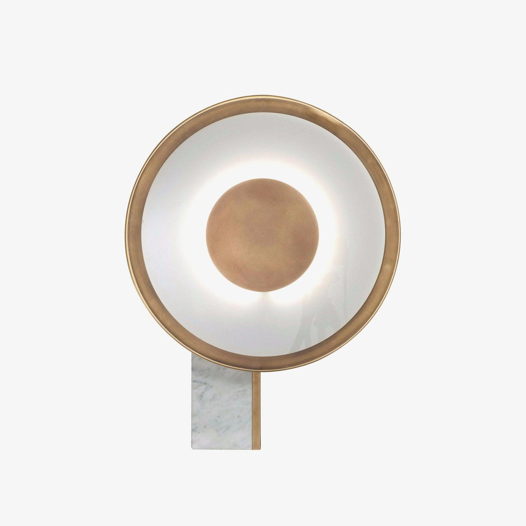 Lampe à poser moderne Reed en Fer Blanc et doré