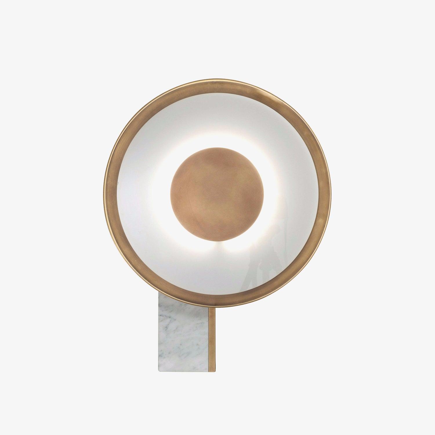 Lampe à poser moderne Reed en Fer Blanc et doré