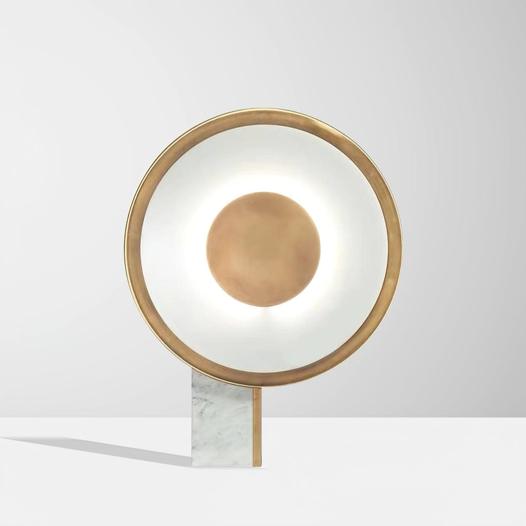 Lampe à poser moderne Reed en Fer Blanc et doré