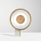 Lampe à poser moderne Reed en Fer Blanc et doré