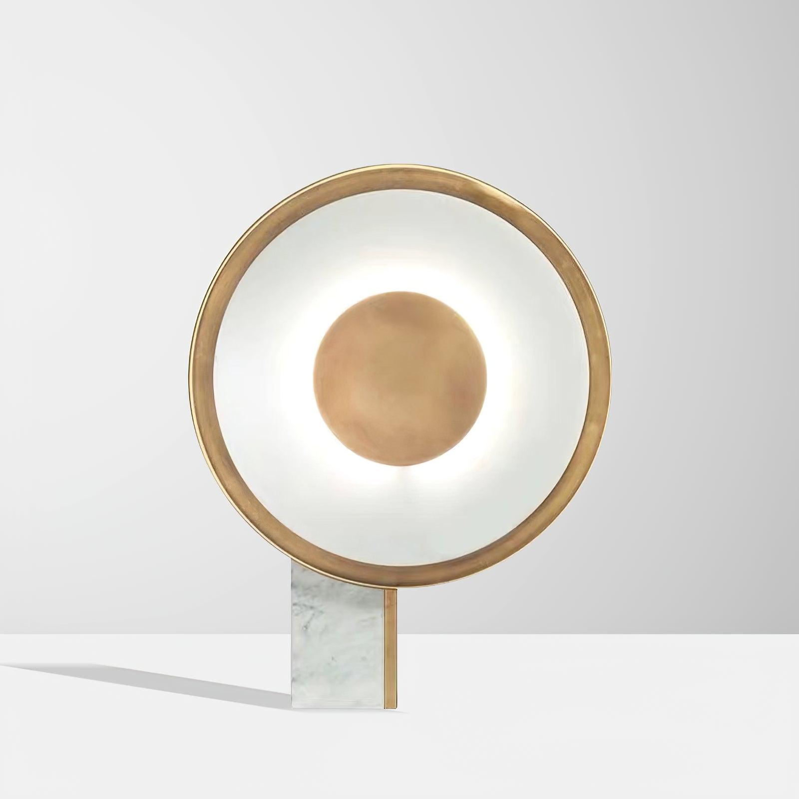 Lampe à poser moderne Reed en Fer Blanc et doré