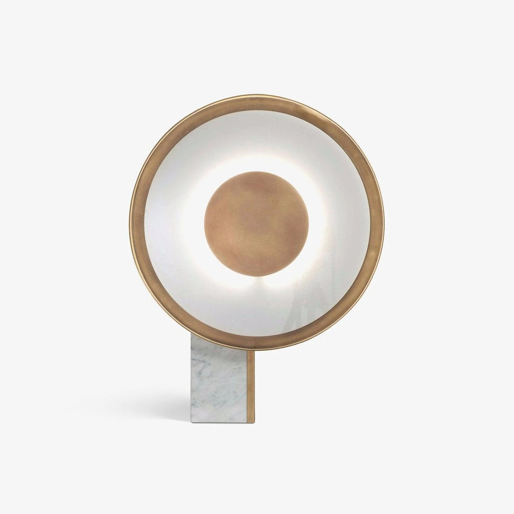 Lampe à poser moderne Reed en Fer Blanc et doré