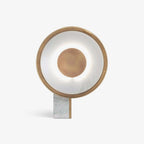 Lampe à poser moderne Reed en Fer Blanc et doré