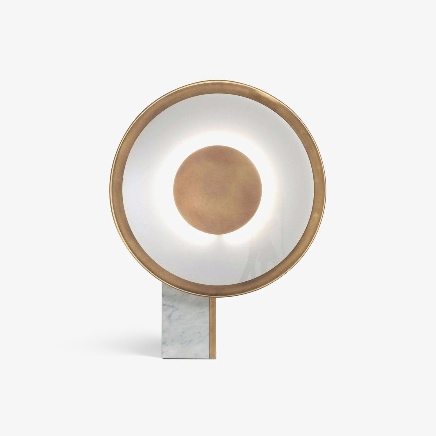 Lampe à poser moderne Reed en Fer Blanc et doré