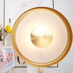 Lampe à poser moderne Reed en Fer Blanc et doré