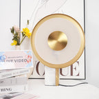 Lampe à poser moderne Reed en Fer Blanc et doré