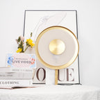 Lampe à poser moderne Reed en Fer Blanc et doré