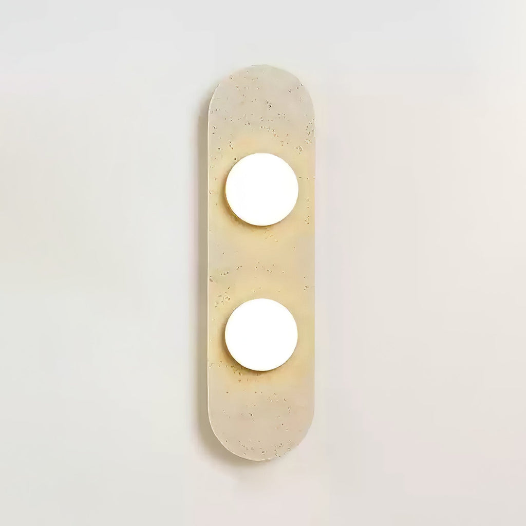Applique murale moderne Rudger en Travertin jaune