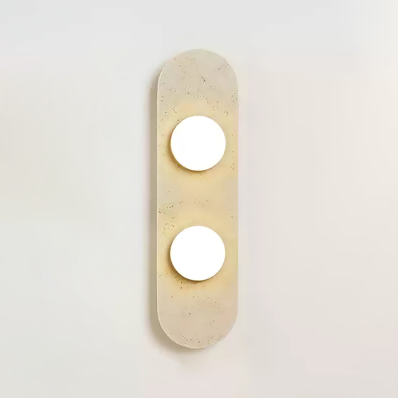 Applique murale moderne Rudger en Travertin jaune
