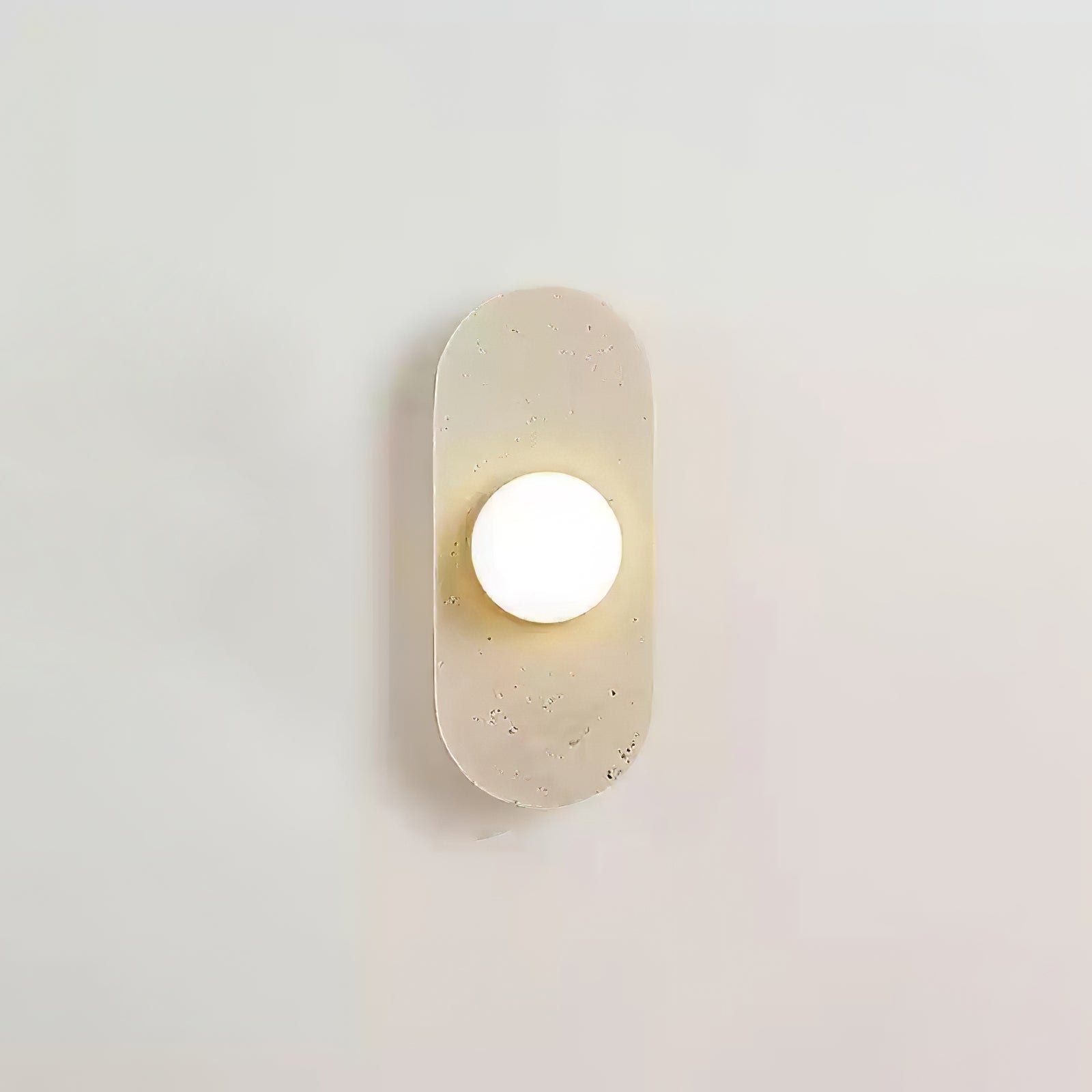 Applique murale moderne Rudger en Travertin jaune