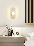 Applique murale moderne Rudger en Travertin jaune