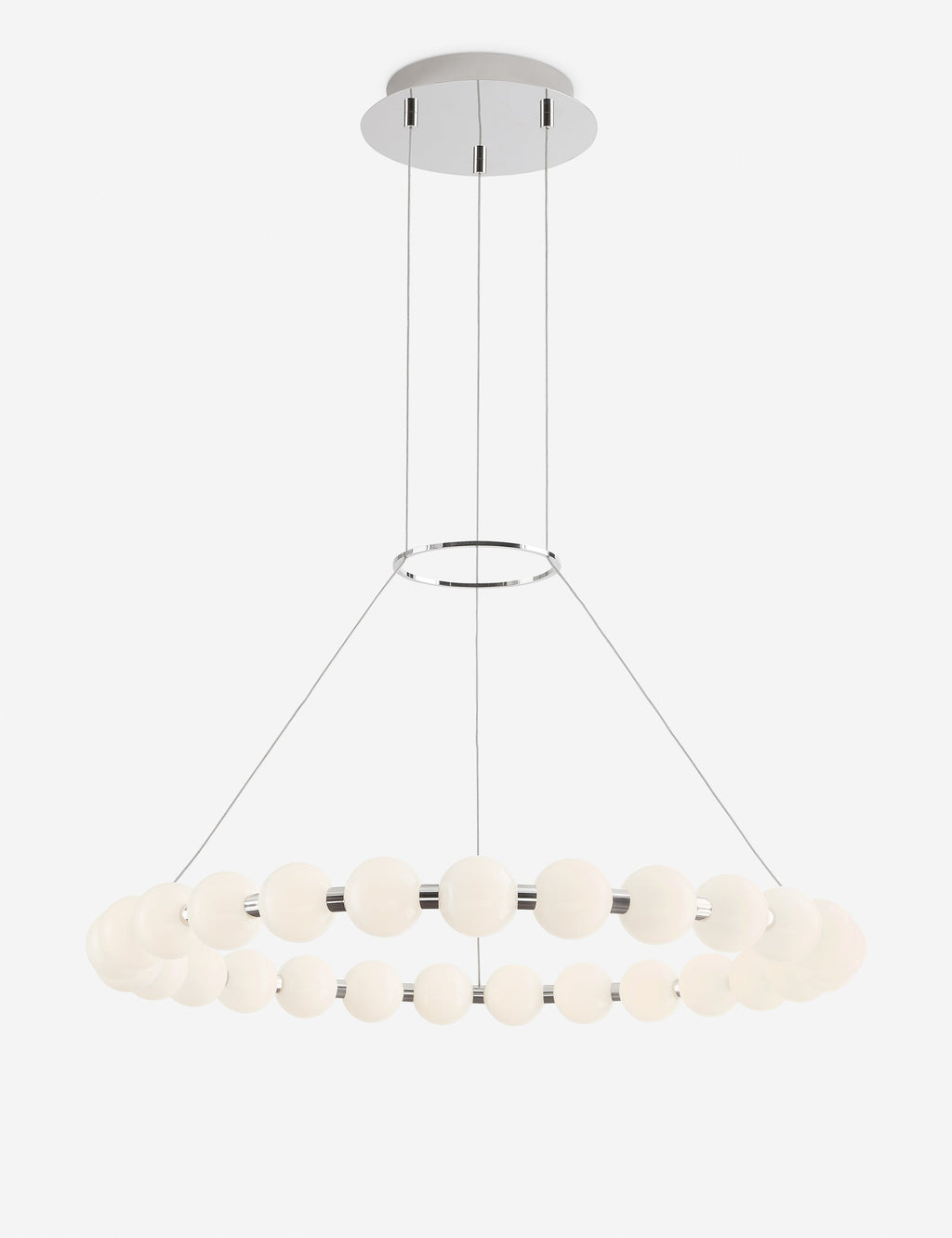 Lustre moderne Eiki en nickel - Nickel