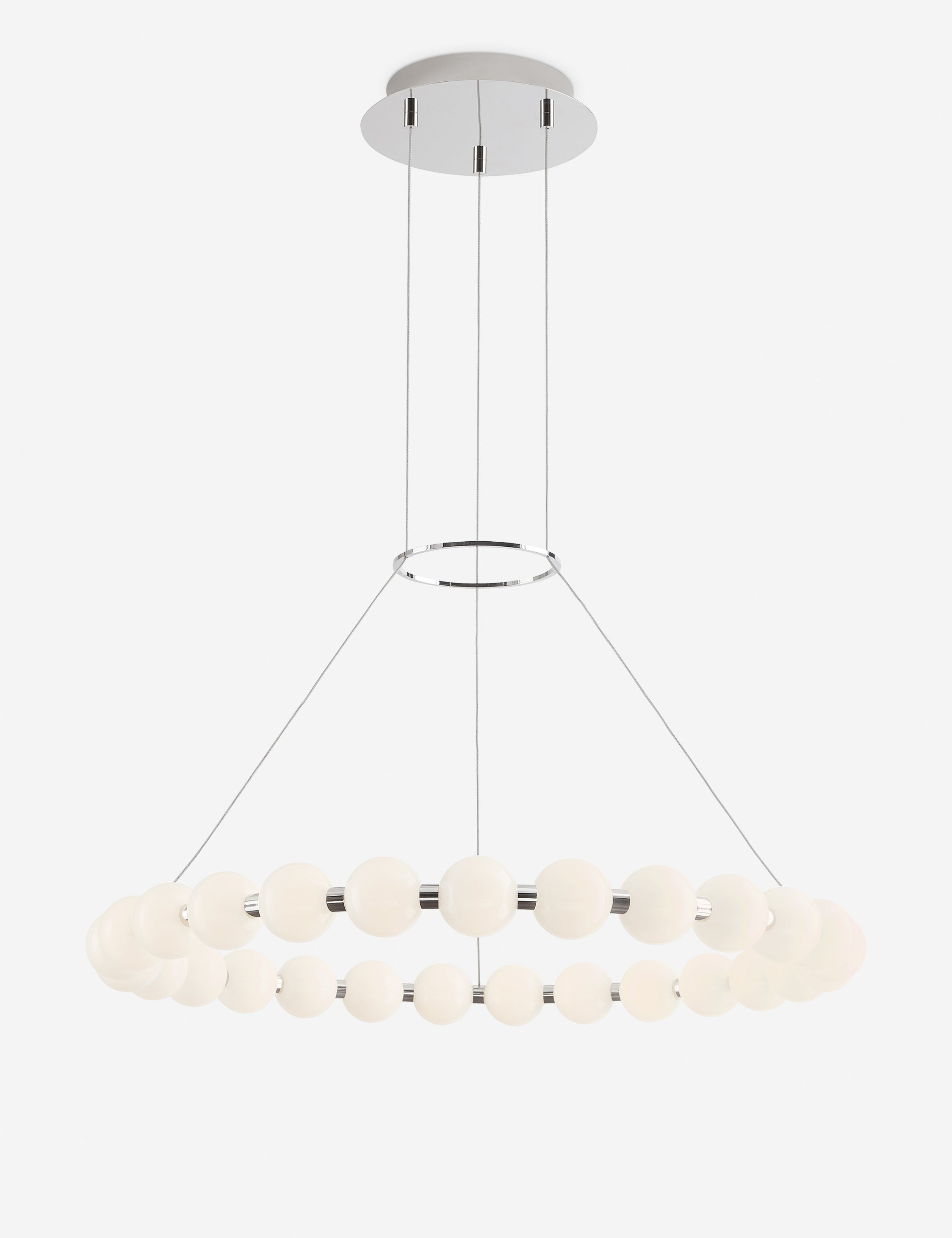 Lustre moderne Eiki en nickel - Nickel