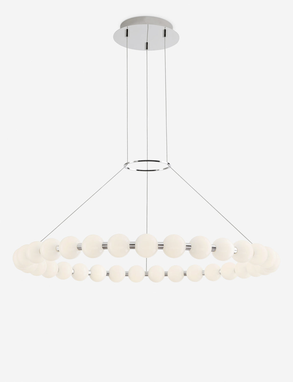 Lustre moderne Eiki en nickel - Nickel