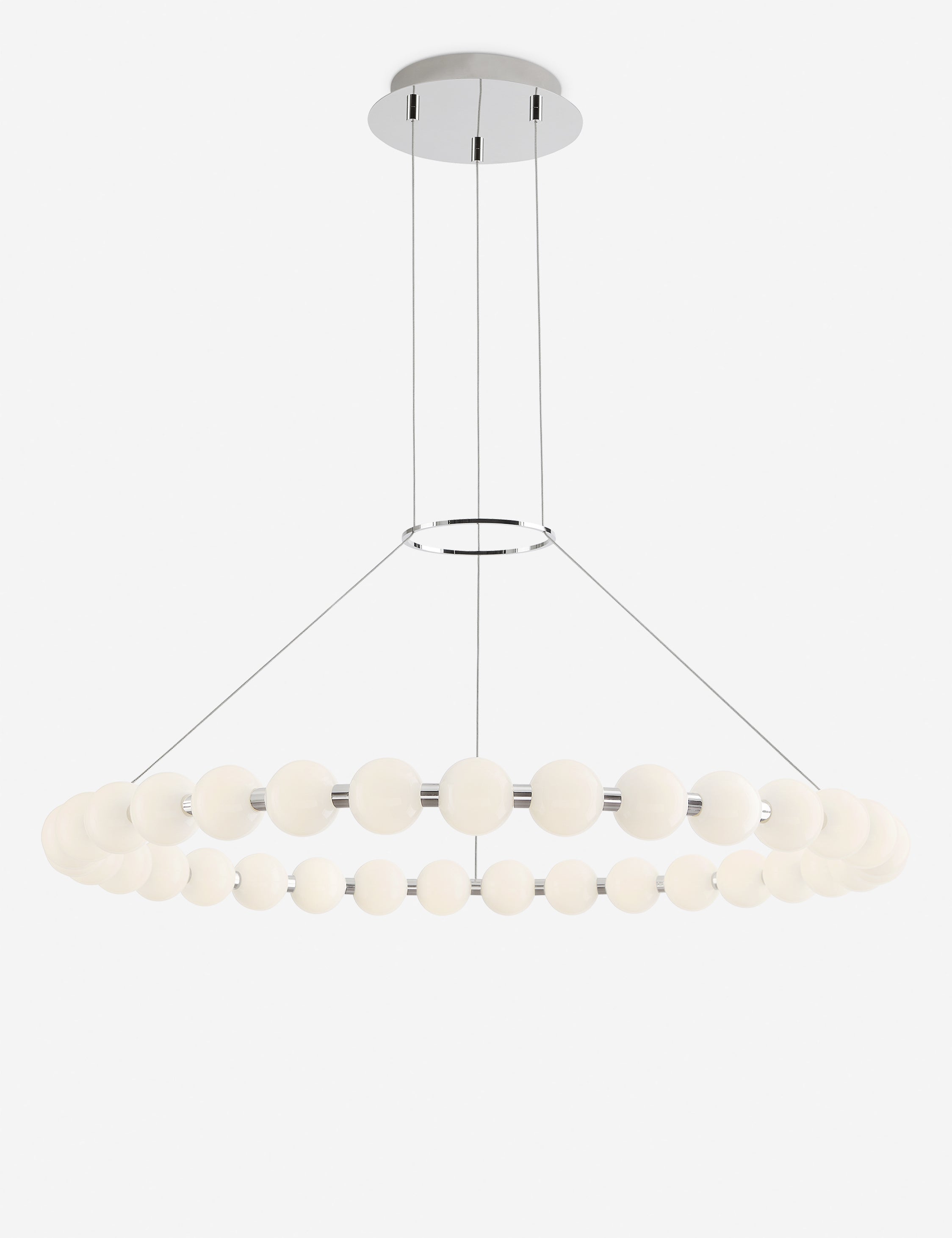 Lustre moderne Eiki en nickel - Nickel