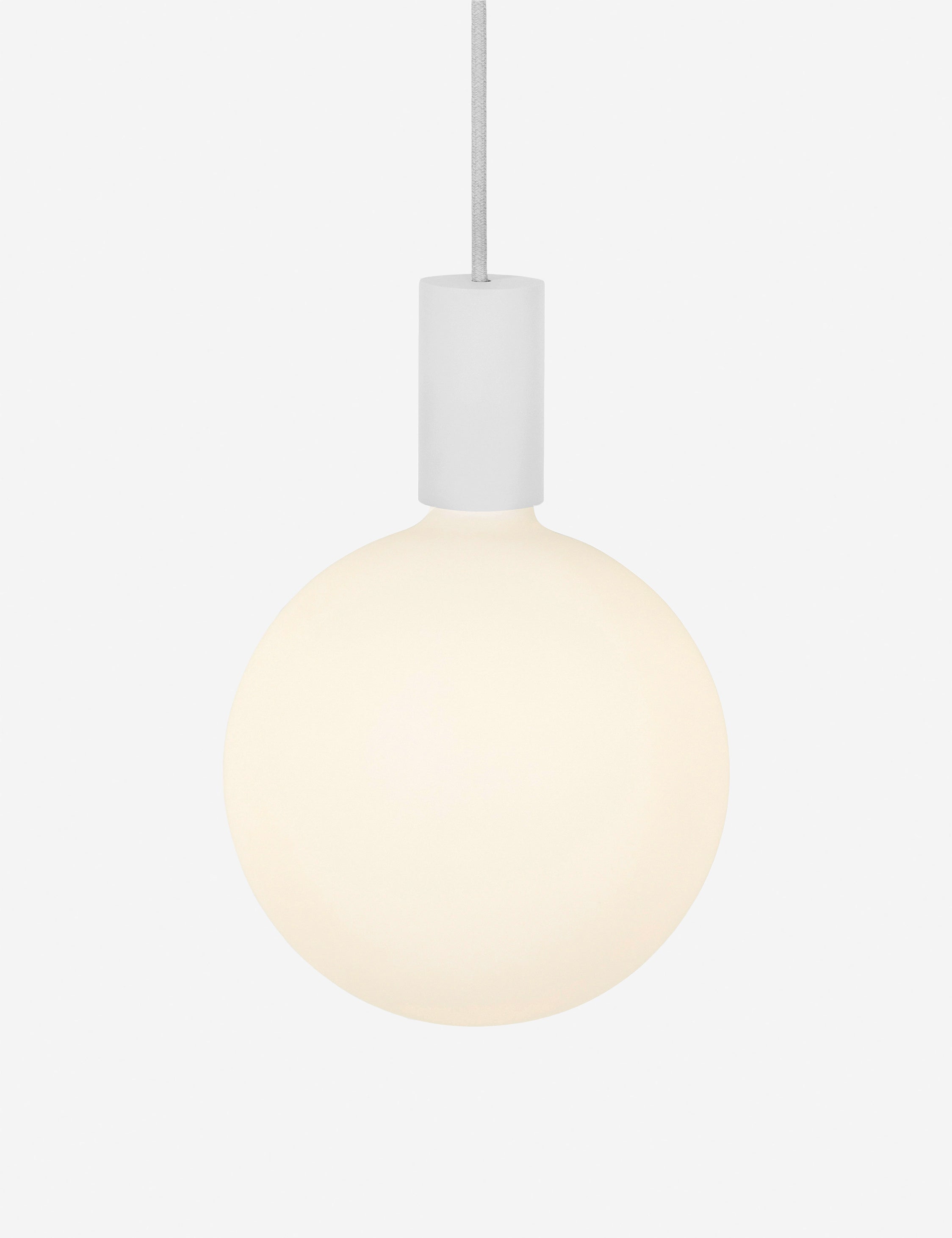 Suspension moderne Eistein en blanc thermolaqué acier - Blanc thermolaqué acier