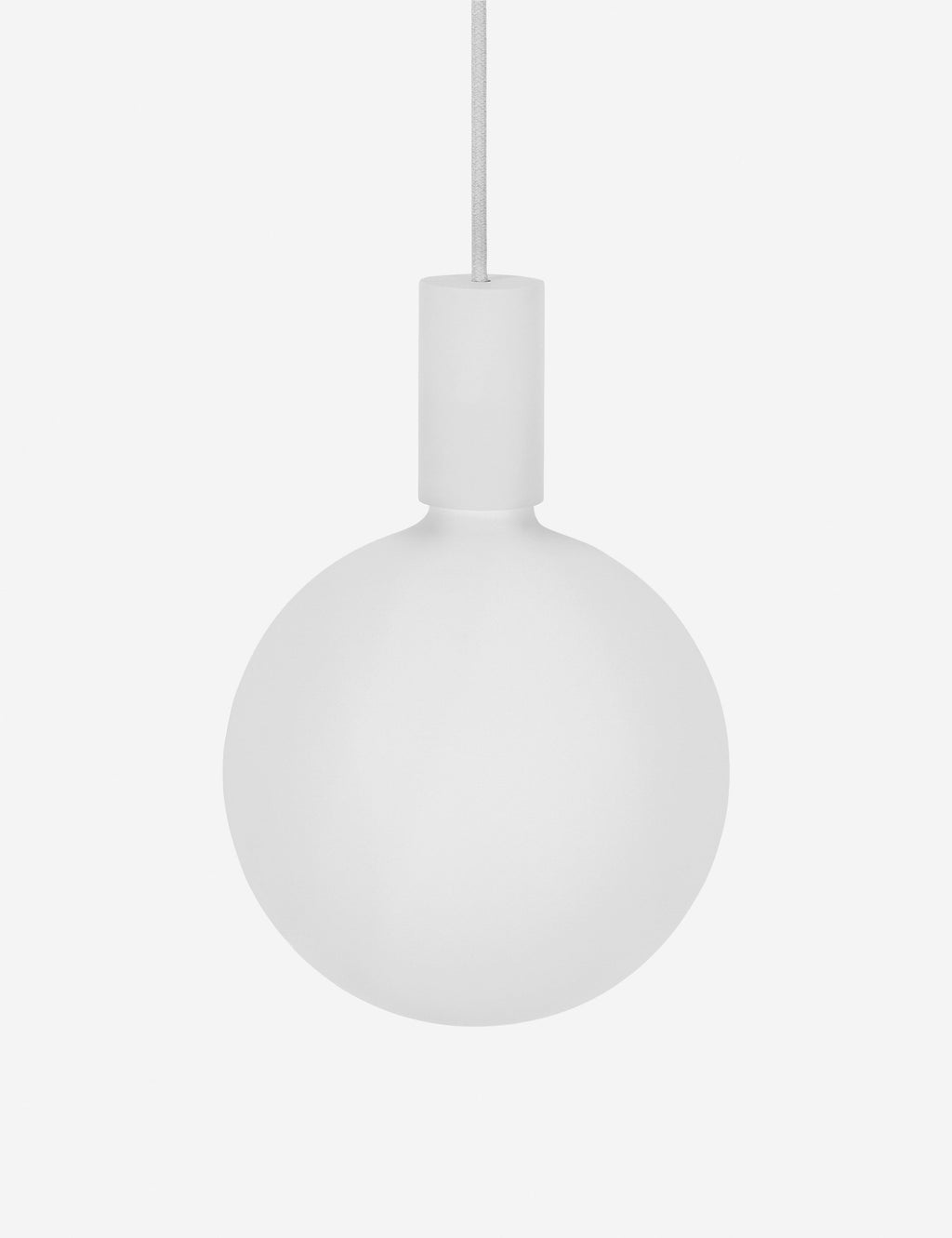 Suspension moderne Eistein en blanc thermolaqué acier - Blanc thermolaqué acier