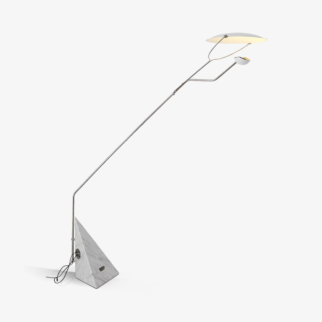 Lampadaire moderne Seff en Marbre Blanc et gris