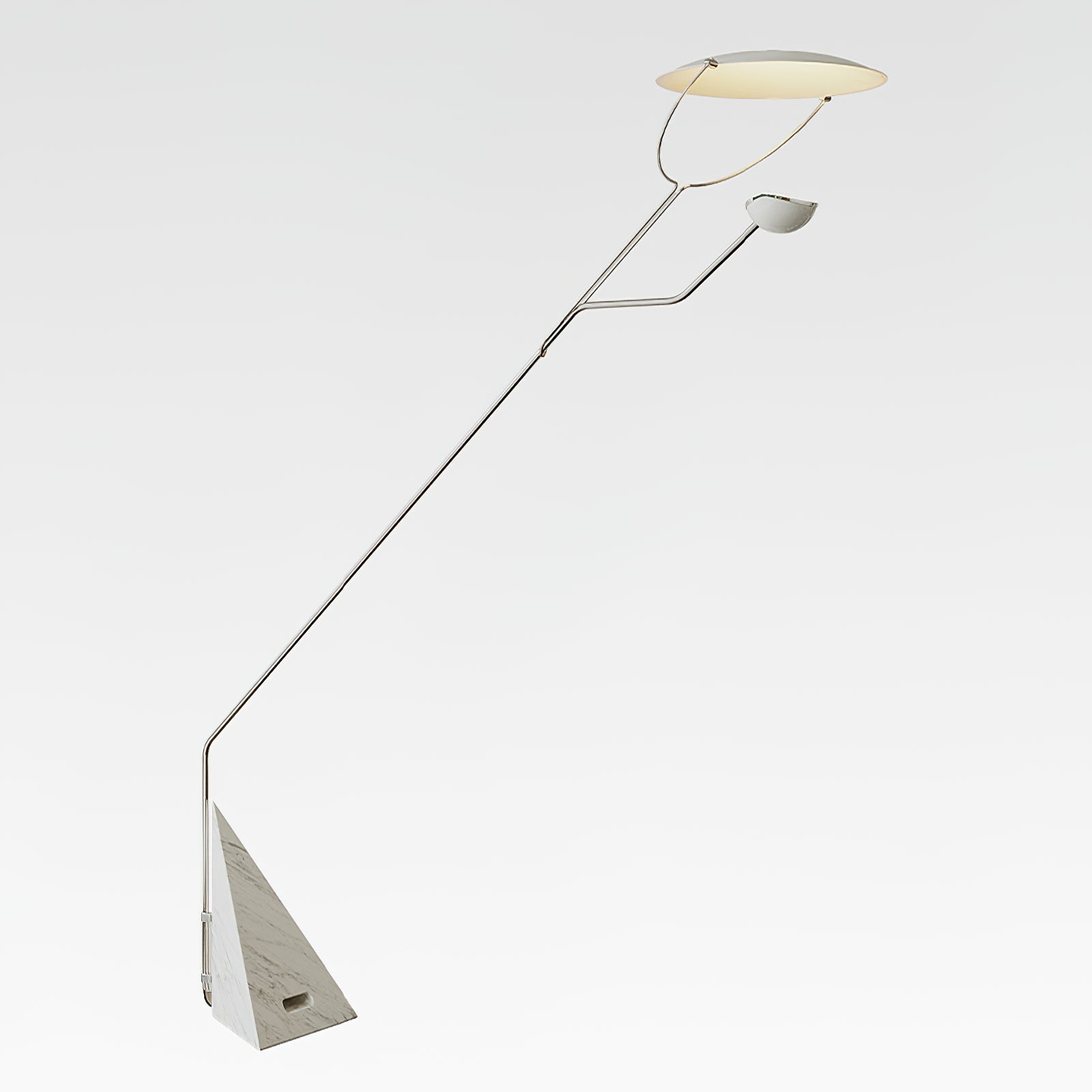 Lampadaire moderne Seff en Marbre Blanc et gris
