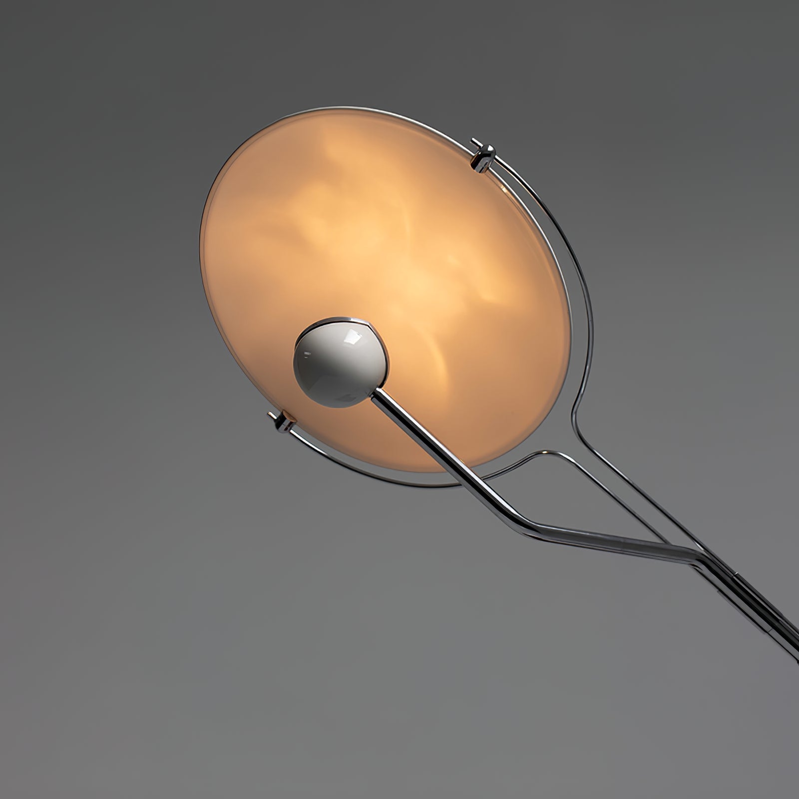Lampadaire moderne Seff en Marbre Blanc et gris